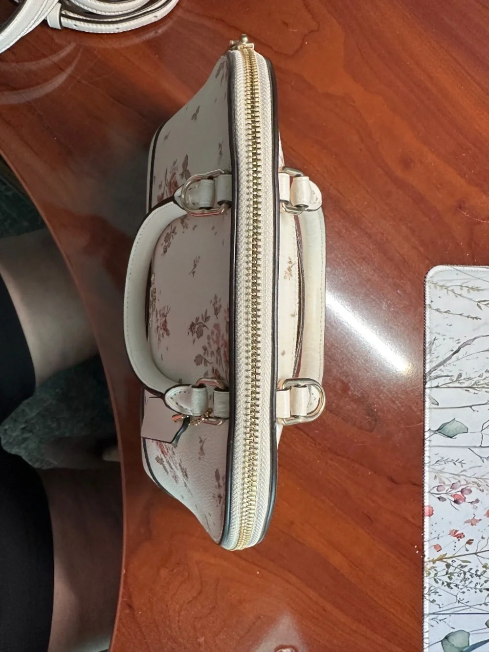 Coach mini Sierra cream floral Satchel/Shoulder bag
